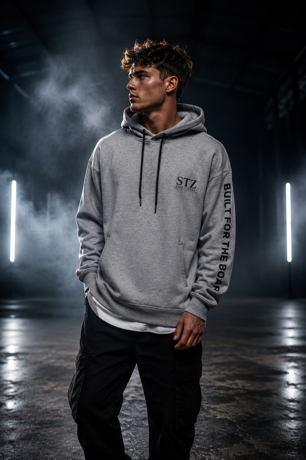 STZ OG SHEARING HOODIE GREY